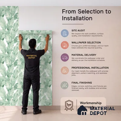 1363 | 10 Meter x 21 Inches Florals Look Wallpaper - 57.41 Sq. Ft. | Minimum 15% wastage during installation