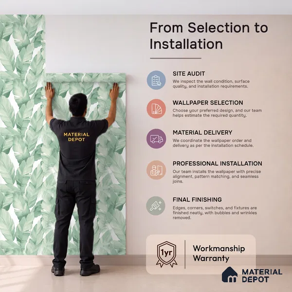 1363 | 10 Meter x 21 Inches Florals Look Wallpaper - 57.41 Sq. Ft. | Minimum 15% wastage during installation