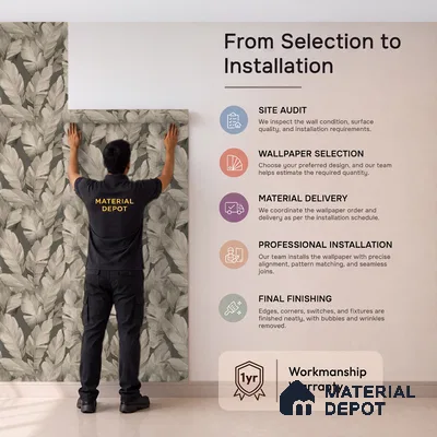 1364 | 10 Meter x 21 Inches Florals Look Wallpaper - 57.41 Sq. Ft. | Minimum 15% wastage during installation