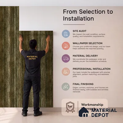 1323 | 10 Meter x 21 Inches Texture Look Wallpaper - 57.41 Sq. Ft. | Minimum 15% wastage during installation