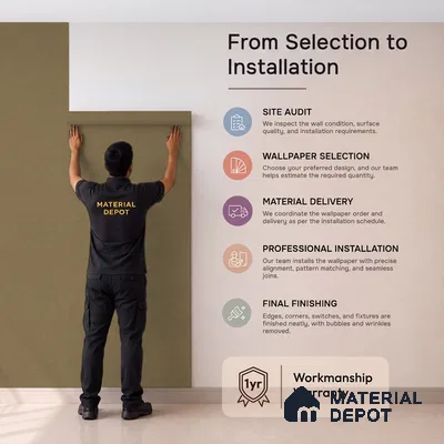 1330 | 10 Meter x 21 Inches Texture Look Wallpaper - 57.41 Sq. Ft. | Minimum 15% wastage during installation