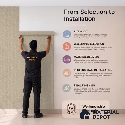 1346 | 10 Meter x 21 Inches Texture Look Wallpaper - 57.41 Sq. Ft. | Minimum 15% wastage during installation