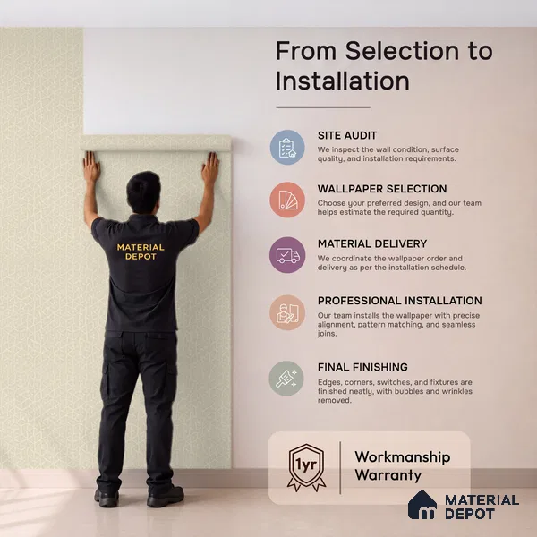 1349 | 10 Meter x 21 Inches Texture Look Wallpaper - 57.41 Sq. Ft. | Minimum 15% wastage during installation