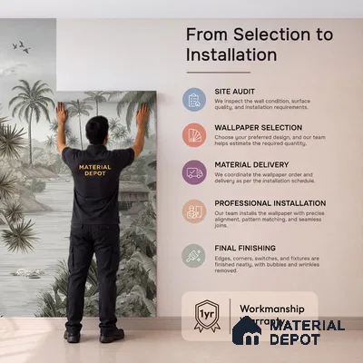 Malabar Kerela Themed Canvas Wallpaper, Customised