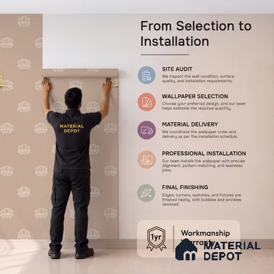 Divine Glow: Beautiful Beige Pichwai Canvas Wallpaper for Pooja Room, Customised