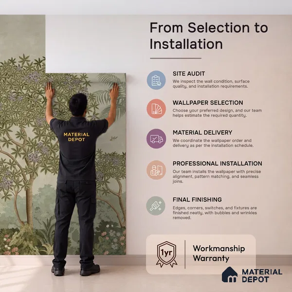 Garden of Dreams Canvas Customised Room Wallpaper