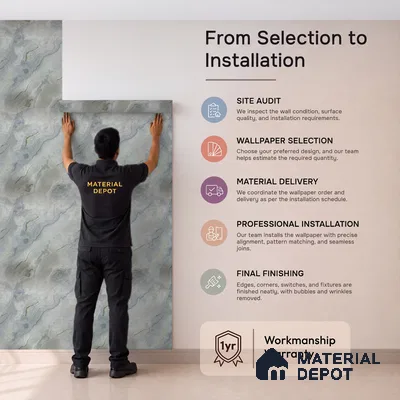 MH 209 | 10 Meter x 21 Inches Marble Look Wallpaper - 57.37 Sq. Ft.