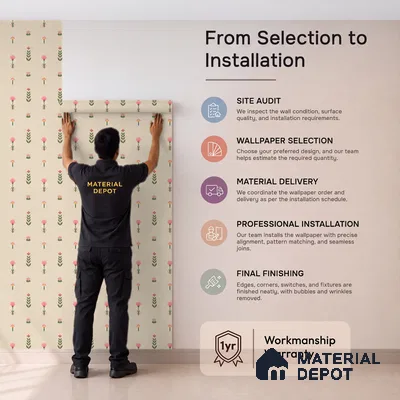 Saanjh Indian Design 10 Meter x 19.68 Inches Canvas Wallpaper Roll