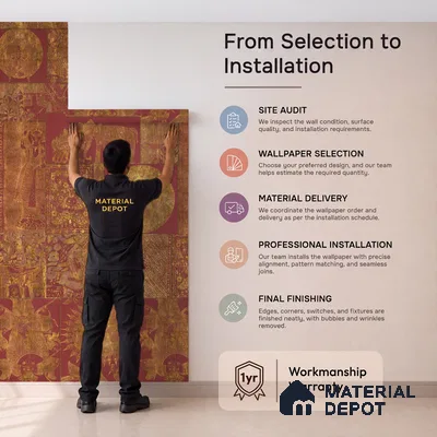 Geet Madhubani Customized Wallpaper Silk Sheen (Super Luxury)