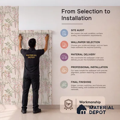 44-555-44 | 10 Meter x 21 Inches Tropical Look Wallpaper - 57.41 Sq. Ft.