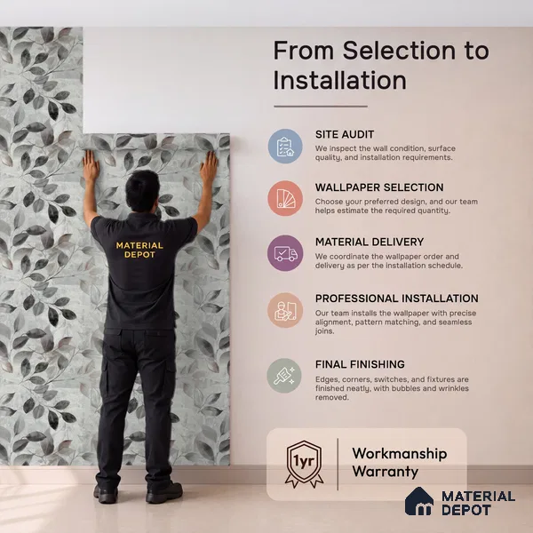 2105 -3 | 10 Meter x 21 Inches Florals Look Wallpaper - 57.41 Sq. Ft.