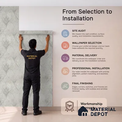 2107 -3 | 10 Meter x 21 Inches Patterned Look Wallpaper - 57.41 Sq. Ft.
