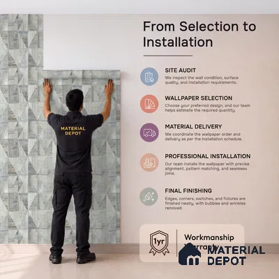 2103 -3 | 10 Meter x 21 Inches Patterned Look Wallpaper - 57.41 Sq. Ft.