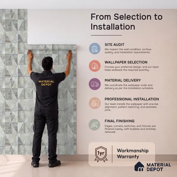 2103 -3 | 10 Meter x 21 Inches Patterned Look Wallpaper - 57.41 Sq. Ft.