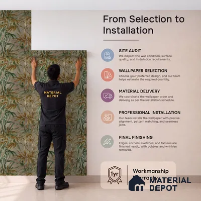 2112 -5 | Green Bamboo Thicket Floral Wallpaper - 10 Meter x 21 Inches, 57.41 Sq. Ft.