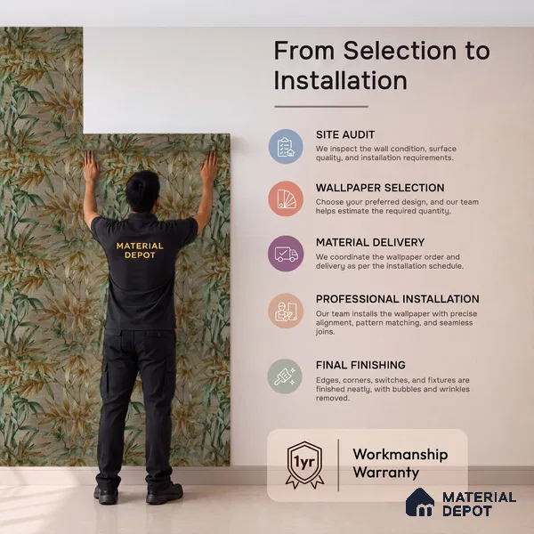 2112 -5 | Green Bamboo Thicket Floral Wallpaper - 10 Meter x 21 Inches, 57.41 Sq. Ft.