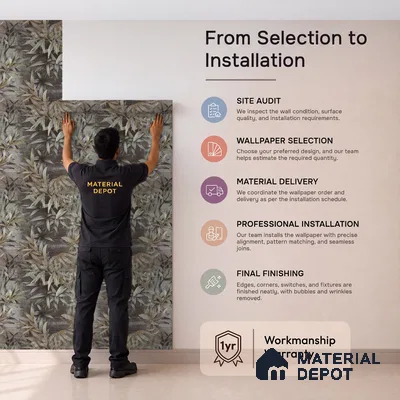 2112 -1 | Grey Bamboo Thicket Floral Wallpaper - 10 Meter x 21 Inches, 57.41 Sq. Ft.