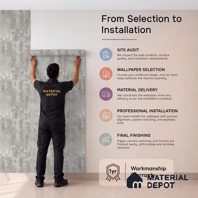 2110 -2 | 10 Meter x 21 Inches Fabric Look Wallpaper - 57.41 Sq. Ft.