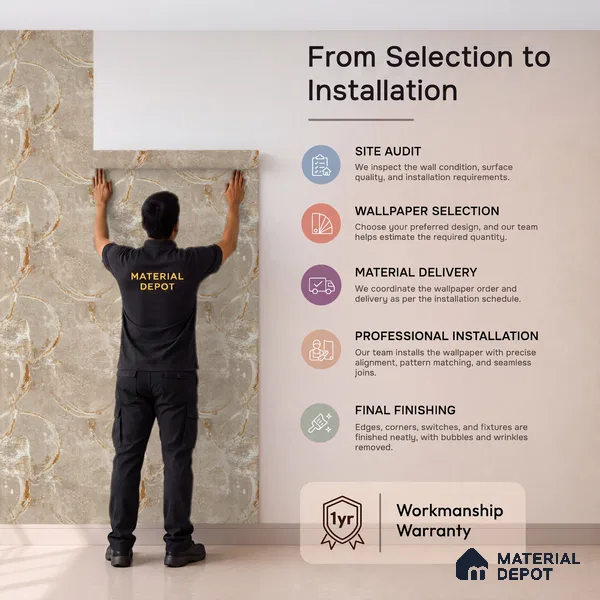 2111 -3 | 10 Meter x 21 Inches Patterned Look Wallpaper - 57.41 Sq. Ft.