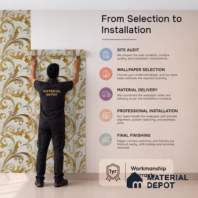 2102 -3 | 10 Meter x 21 Inches Patterned Look Wallpaper - 57.41 Sq. Ft.