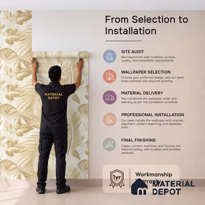 52524-2 | 5 Meter x 42 Inches Florals Look Wallpaper - 57.41 Sq. Ft.