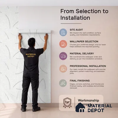 52516-1 | 5 Meter x 42 Inches Patterned Look Wallpaper - 57.41 Sq. Ft.