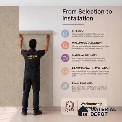 52516-3 | 5 Meter x 42 Inches Patterned Look Wallpaper - 57.41 Sq. Ft.