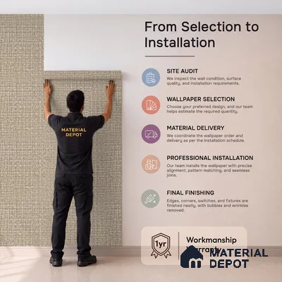 52515-5 | 5 Meter x 42 Inches Fabric Look Wallpaper - 57.41 Sq. Ft.