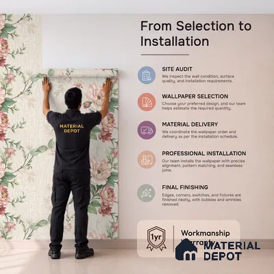 52513-2 | 5 Meter x 42 Inches Florals Look Wallpaper - 57.41 Sq. Ft.