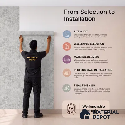 639 | Charcoal Mottled Plaster Patterned Wallpaper - 9.5 Meter x 21 Inch, 55 Sq. Ft.