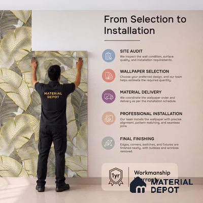TC 789 | 5 Meter x 42 Inch  Florals Look Wallpaper - 57 Sq. Ft.