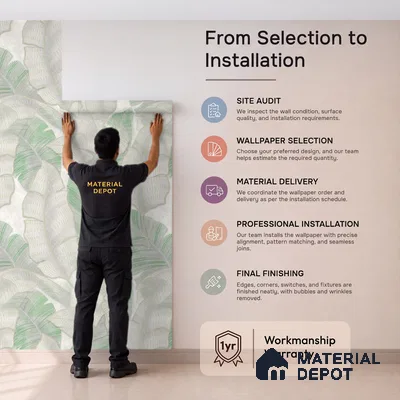 TC 790 | 5 Meter x 42 Inch  Florals Look Wallpaper - 57 Sq. Ft.