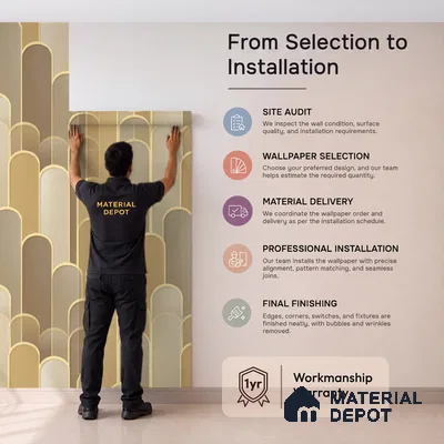 TC 704 | 5 Meter x 42 Inch  Patterned Look Wallpaper - 57 Sq. Ft.