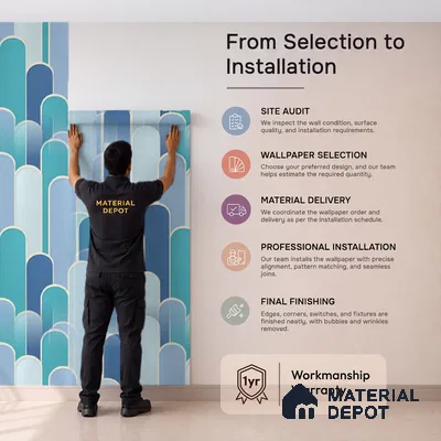 TC 705 | 5 Meter x 42 Inch  Patterned Look Wallpaper - 57 Sq. Ft.