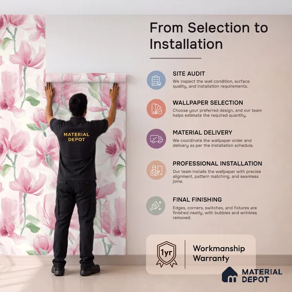 TC 710 | 5 Meter x 42 Inch Florals Look Wallpaper - 57 Sq. Ft.