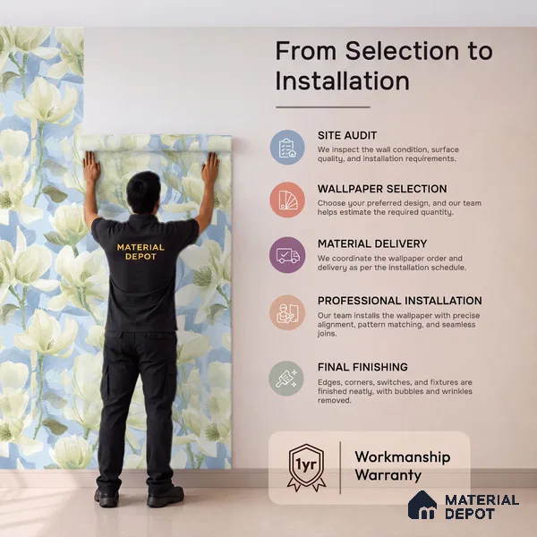 TC 711 | 5 Meter x 42 Inch Florals Look Wallpaper - 57 Sq. Ft.