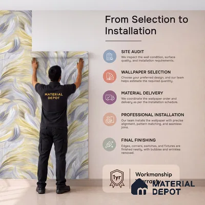 TC 719 | 5 Meter x 42 Inch  Abstract Look Wallpaper - 57 Sq. Ft.
