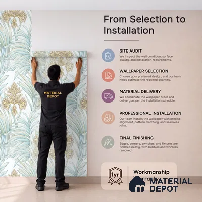 TC 727 | 5 Meter x 42 Inch  Florals Look Wallpaper - 57 Sq. Ft.