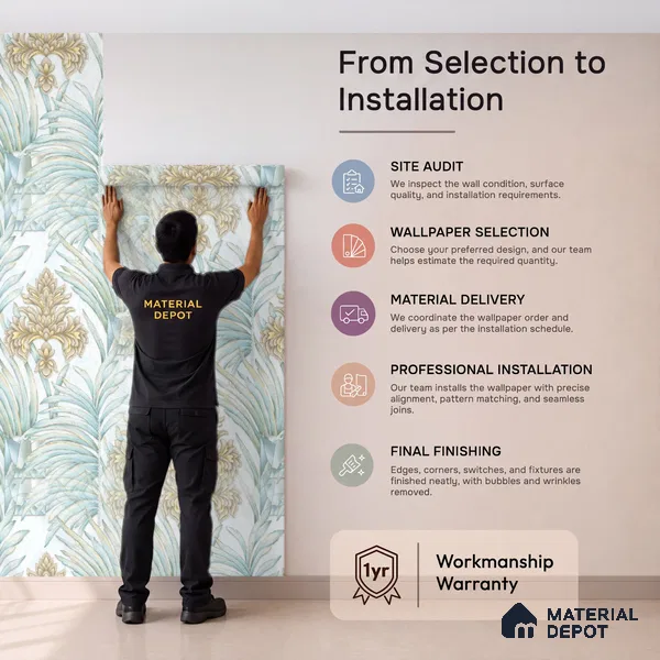 TC 727 | 5 Meter x 42 Inch Florals Look Wallpaper - 57 Sq. Ft.