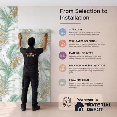 TC 731 | 5 Meter x 42 Inch  Florals Look Wallpaper - 57 Sq. Ft.