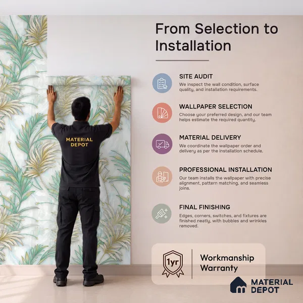 TC 731 | 5 Meter x 42 Inch Florals Look Wallpaper - 57 Sq. Ft.