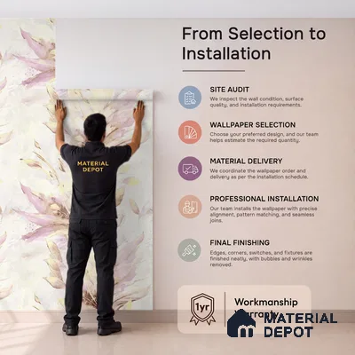 TC 792 | 5 Meter x 42 Inch  Florals Look Wallpaper - 57 Sq. Ft.