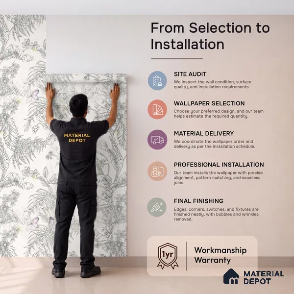 TC 797 | 5 Meter x 42 Inch Florals Look Wallpaper - 57 Sq. Ft.