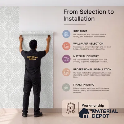 RD24-153 | 10 Meter x 21 Inch  Patterned Look Wallpaper - 57 Sq. Ft.