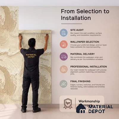 81416-4 | 5 Meter x 42 Inch  Patterned Look Wallpaper - 57 Sq. Ft.