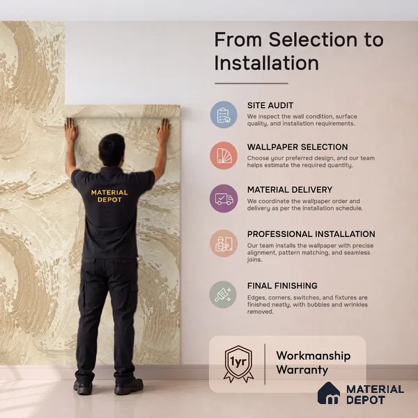 81416-4 | 5 Meter x 42 Inch Patterned Look Wallpaper - 57 Sq. Ft.