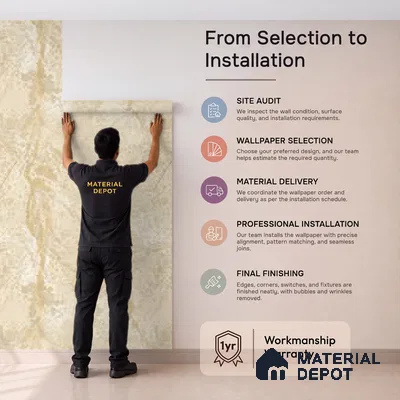 81408-3 | 5 Meter x 42 Inch  Stone Look Wallpaper - 57 Sq. Ft.
