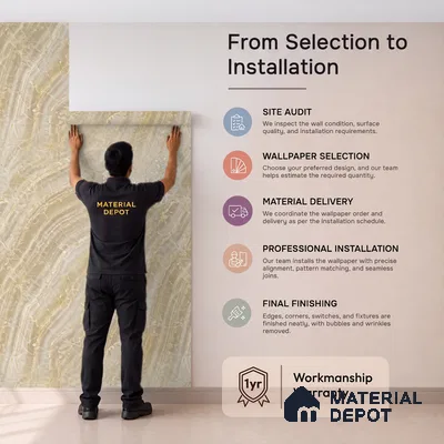 81410-4 | 5 Meter x 42 Inch  Stone Look Wallpaper - 57 Sq. Ft.