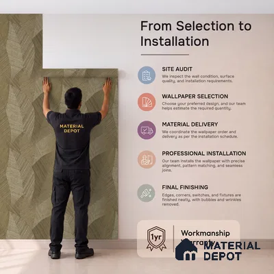 7512-6 | 9.5 Meter x 21 Inch Florals Look Wallpaper - 55 Sq. Ft.