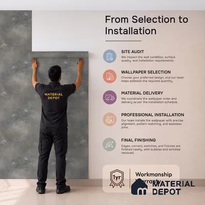 7521-5 | 9.5 Meter x 21 Inch Patterned Look Wallpaper - 55 Sq. Ft.